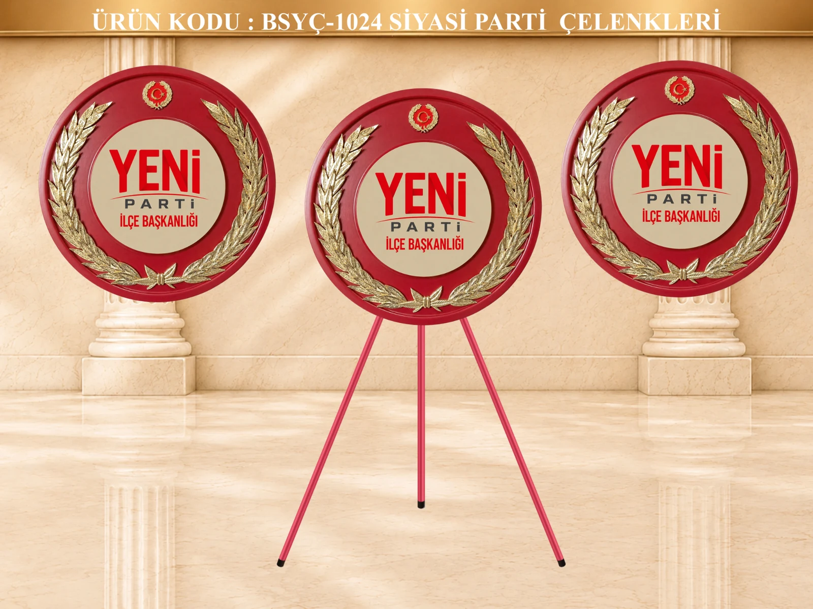Yeni Parti İlçe Başkanlığı Çelengi
