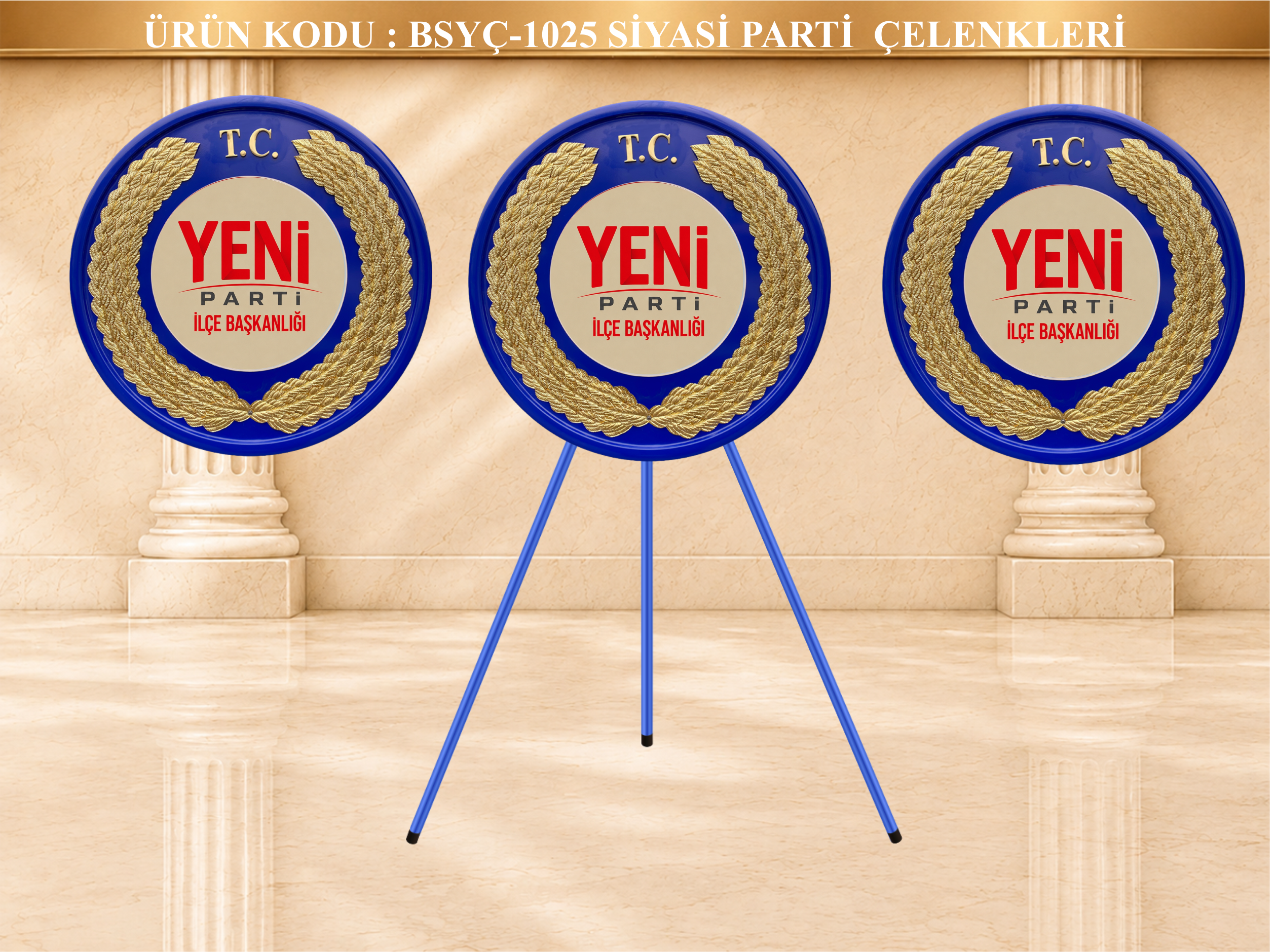 Yeni Parti İlçe Başkanlığı Çelengi görsel 1