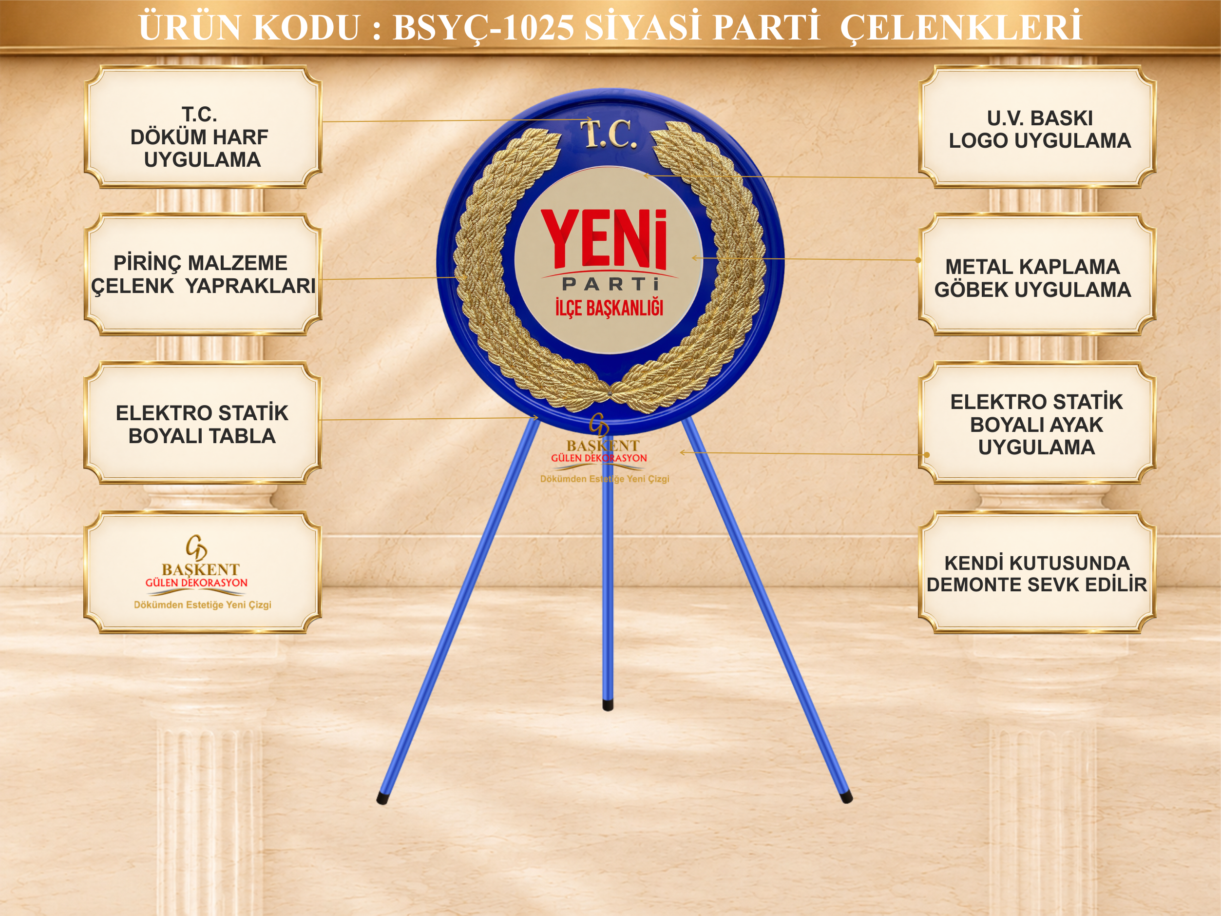 Yeni Parti İlçe Başkanlığı Çelengi görsel 2