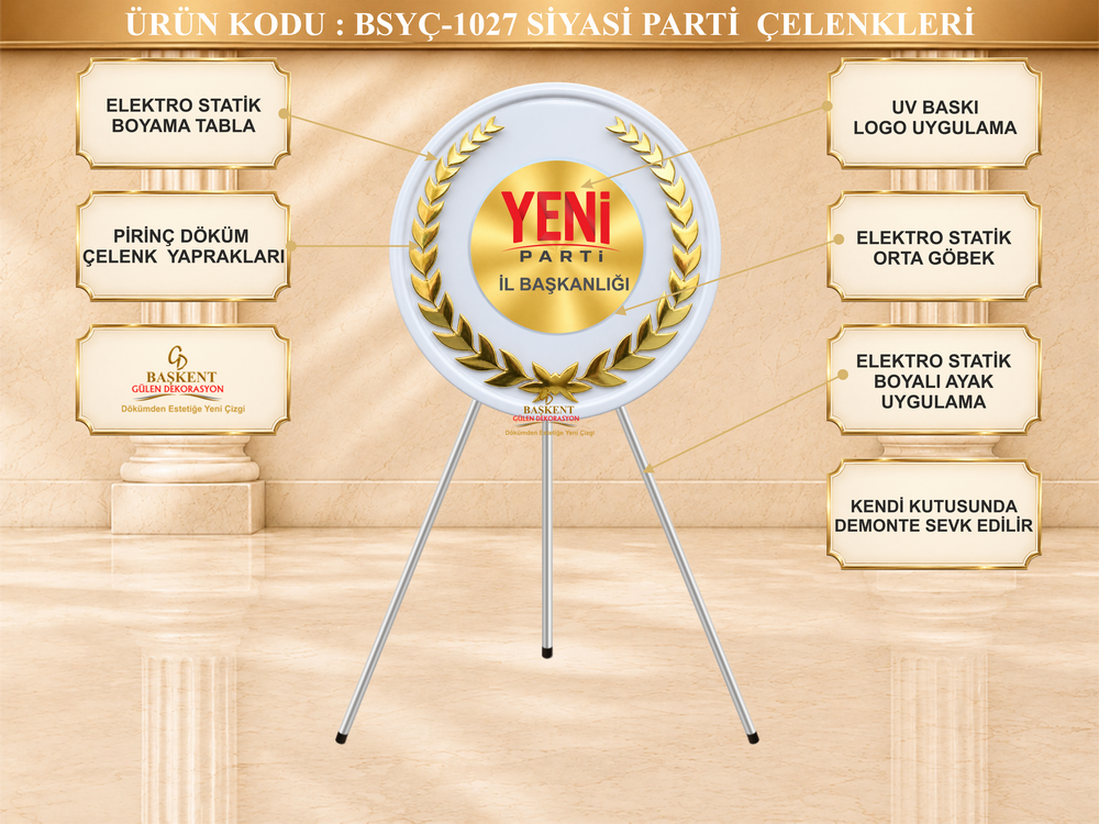 Yeni Parti İl Başkanlığı Çelengi görsel 1