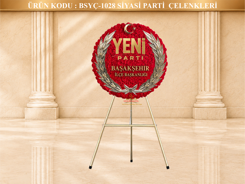 Yeni Parti İlçe Başkanlığı Çelengi görsel 2