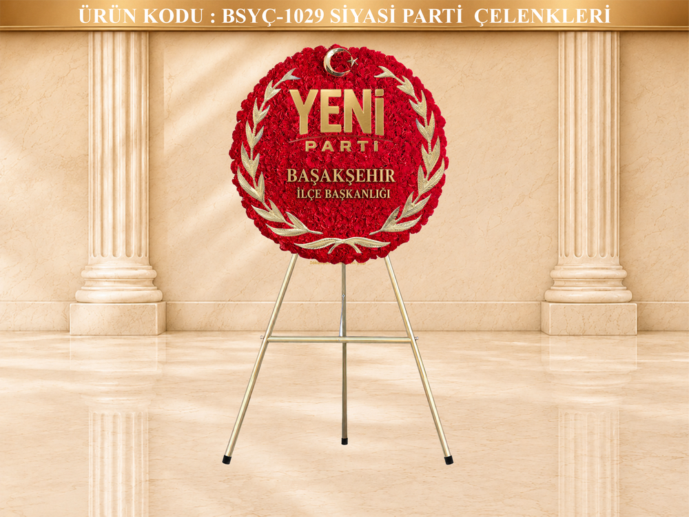 Yeni Parti İlçe Başkanlığı Çelengi görsel 2